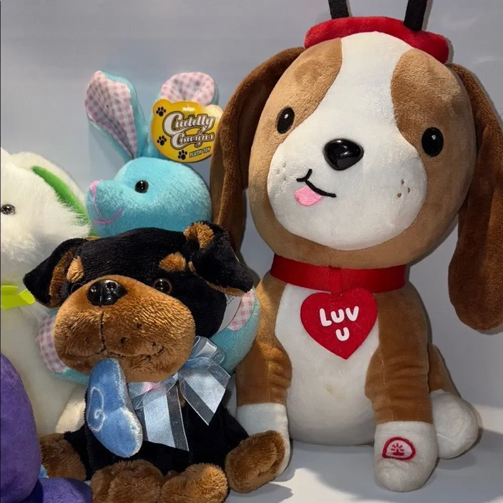 Plush Animal Toy Set - Multicolor